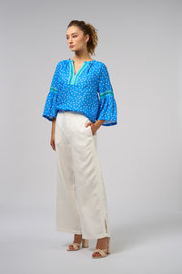 Samira Blouse - Electric Blue