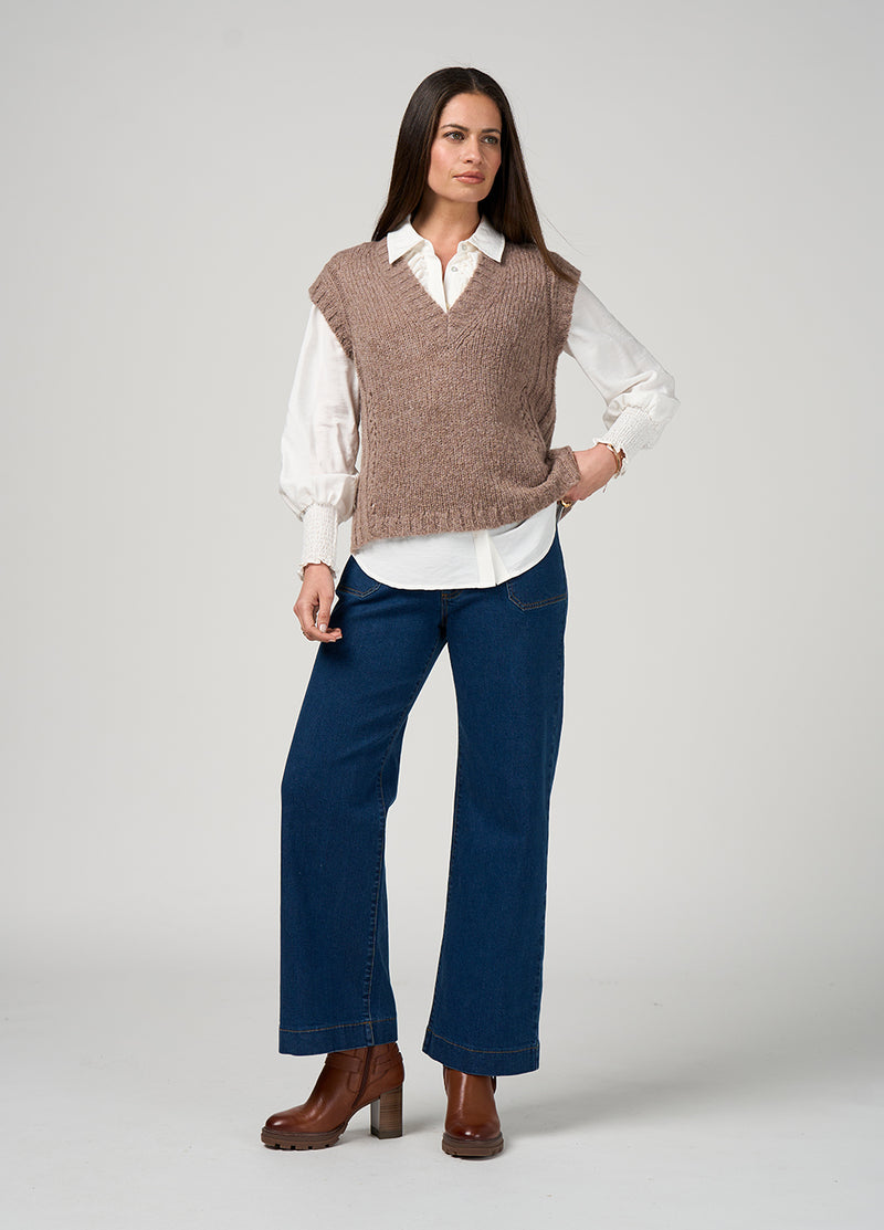 Tilly Vest - Walnut