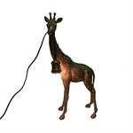 Giraffe Hanging Bulb Lamp - Gold