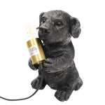 Puppy Table Lamp - Black