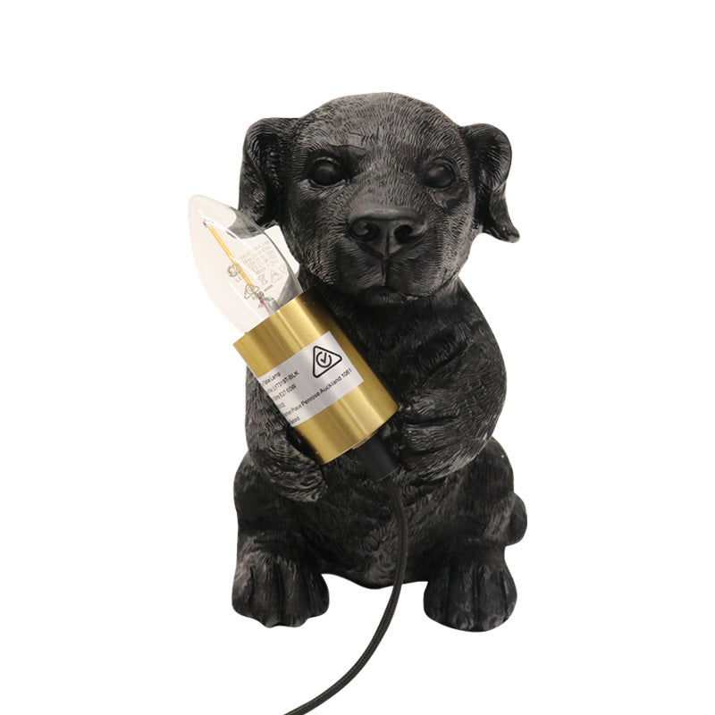 Puppy Table Lamp - Black