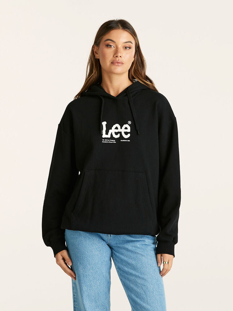 Est. Lee Baggy Hoodie - Black