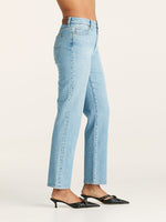 Mid Slim Straight Jean - Lafayette Blue