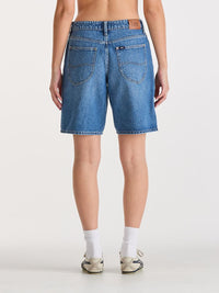 Mid Baggy Short - Serotonin Blue