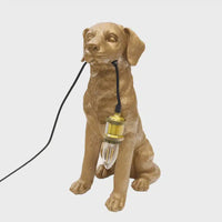 Labrador Table Lamp - Golden