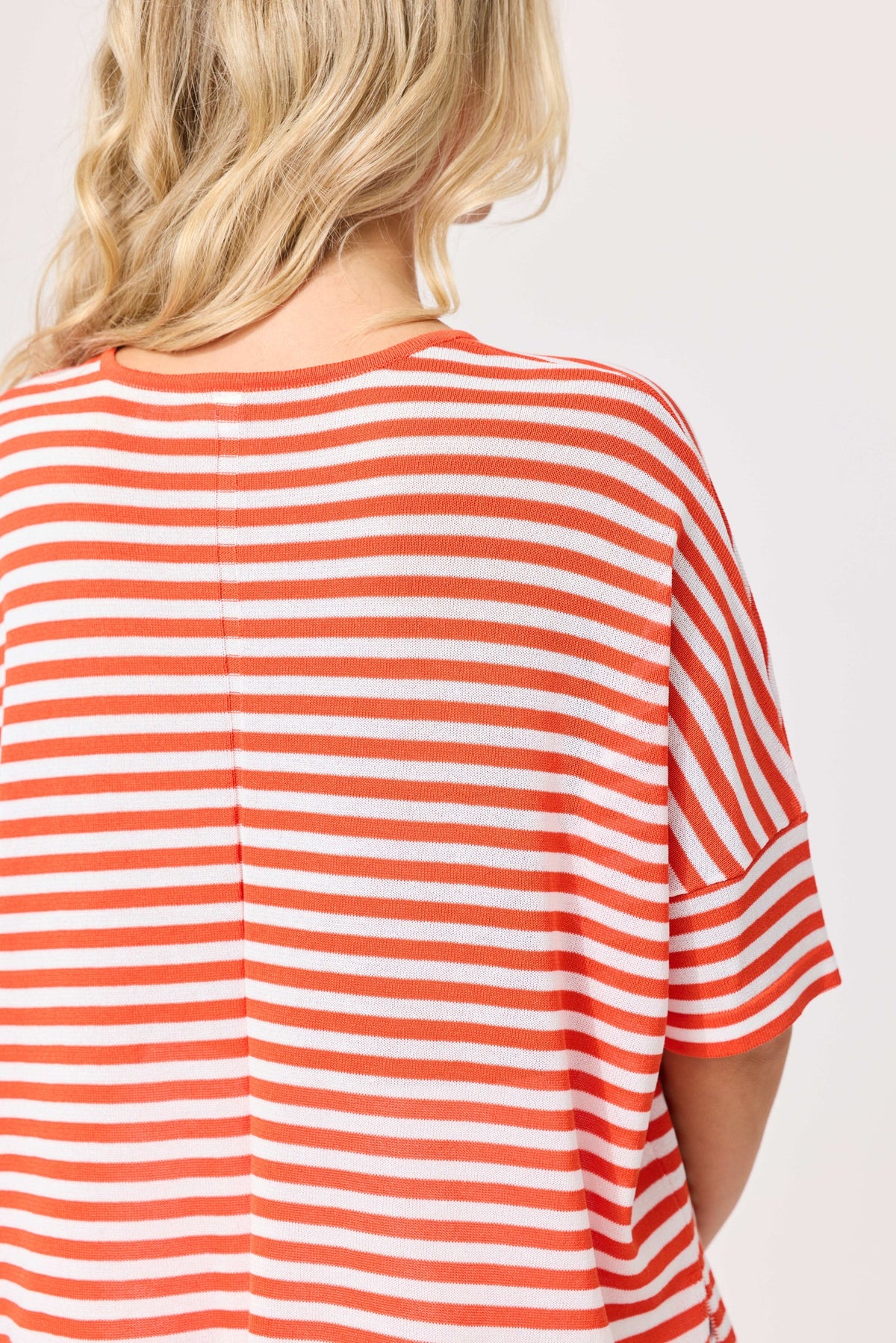 Candela Knit - White Orange