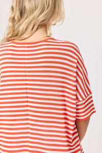 Candela Knit - White Orange