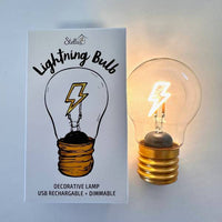 Lightening Bolt Lightbulb Lamp