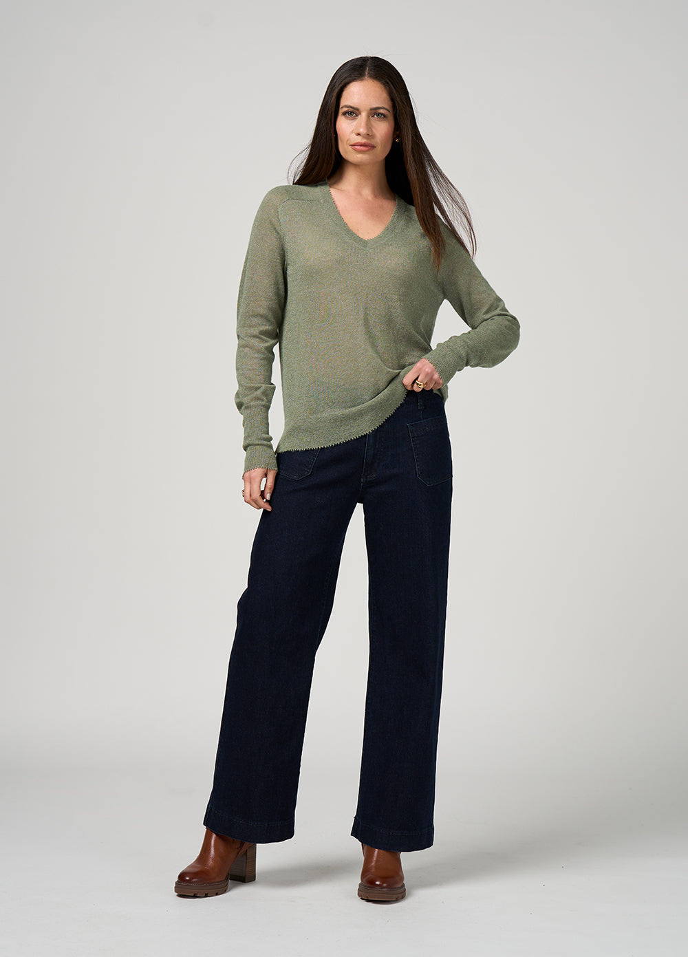 Lumira Sweater - Sage - Girl Next Door Fashion