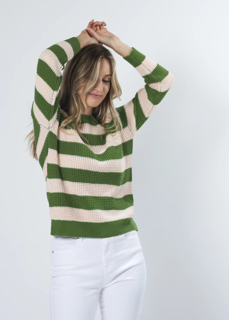 Melinda Jumper - Rose Duo Stripe