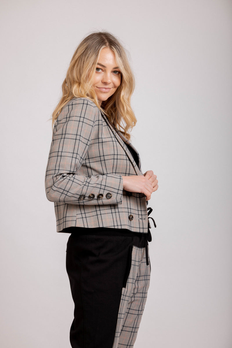 Contessa Blazer - Plaid