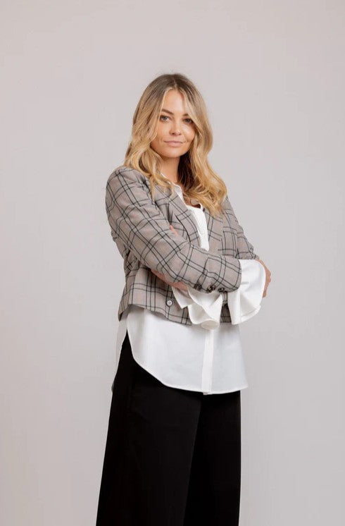 Contessa Blazer - Plaid