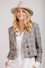 Contessa Blazer - Plaid