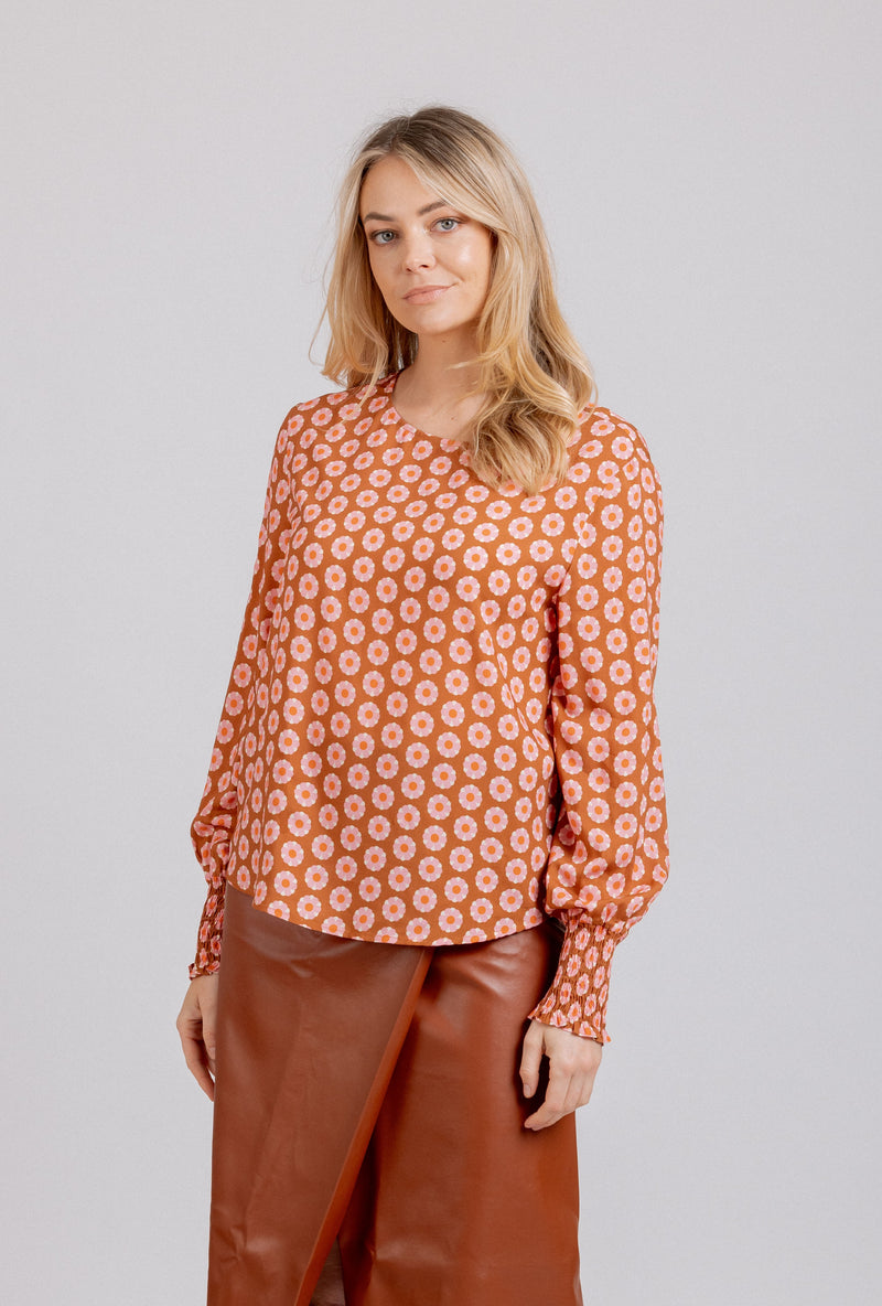 Finley Top - Spiced Floral