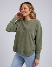 Washed Simplified Crew - Khaki