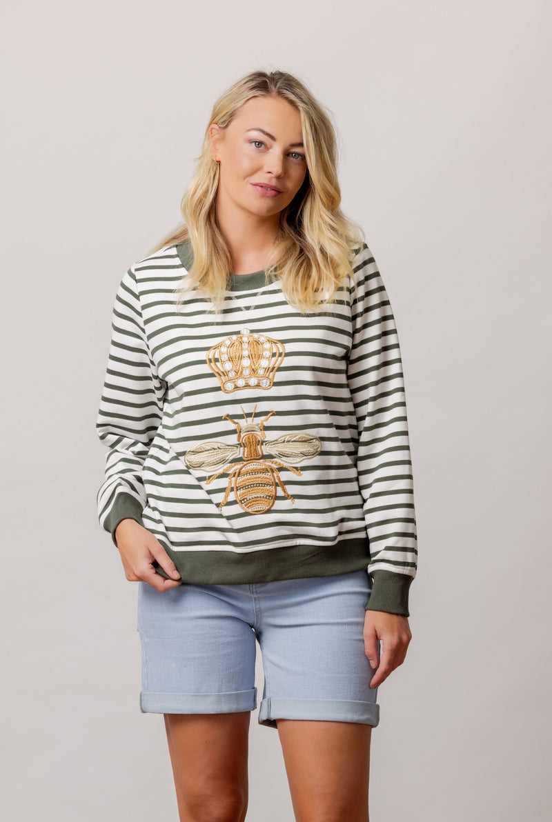 Queen Bee Sweat - Stripe