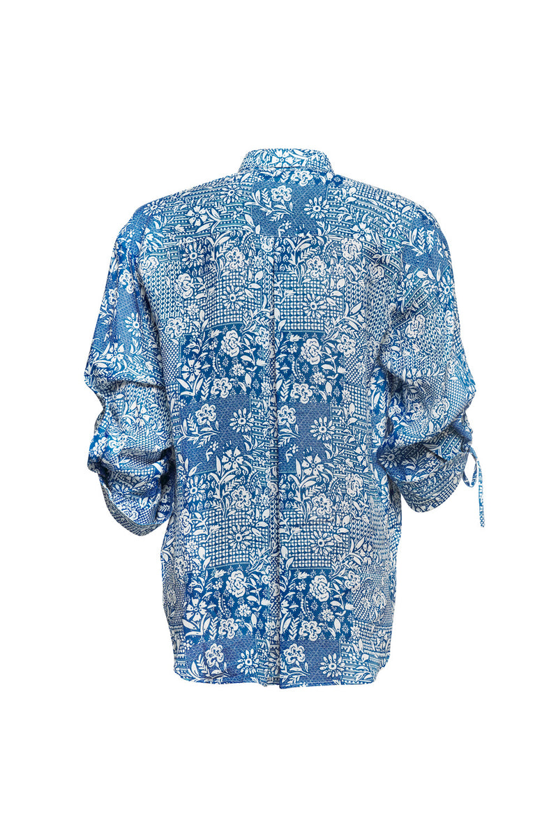 Daisy Patch Shirt - Blue Multi