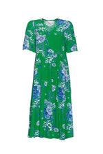 Soiree Dress - Green Multi