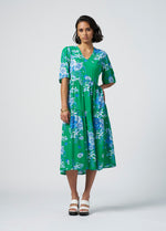 Soiree Dress - Green Multi