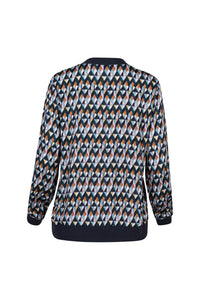 Facet V-Neck Top - Multi