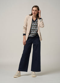 Facet V-Neck Top - Multi