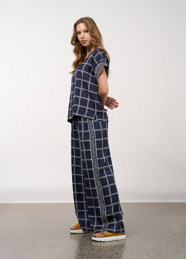 Lyrical Pant - Navy Bone