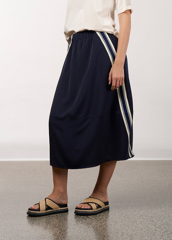 Linear Skirt - Navy