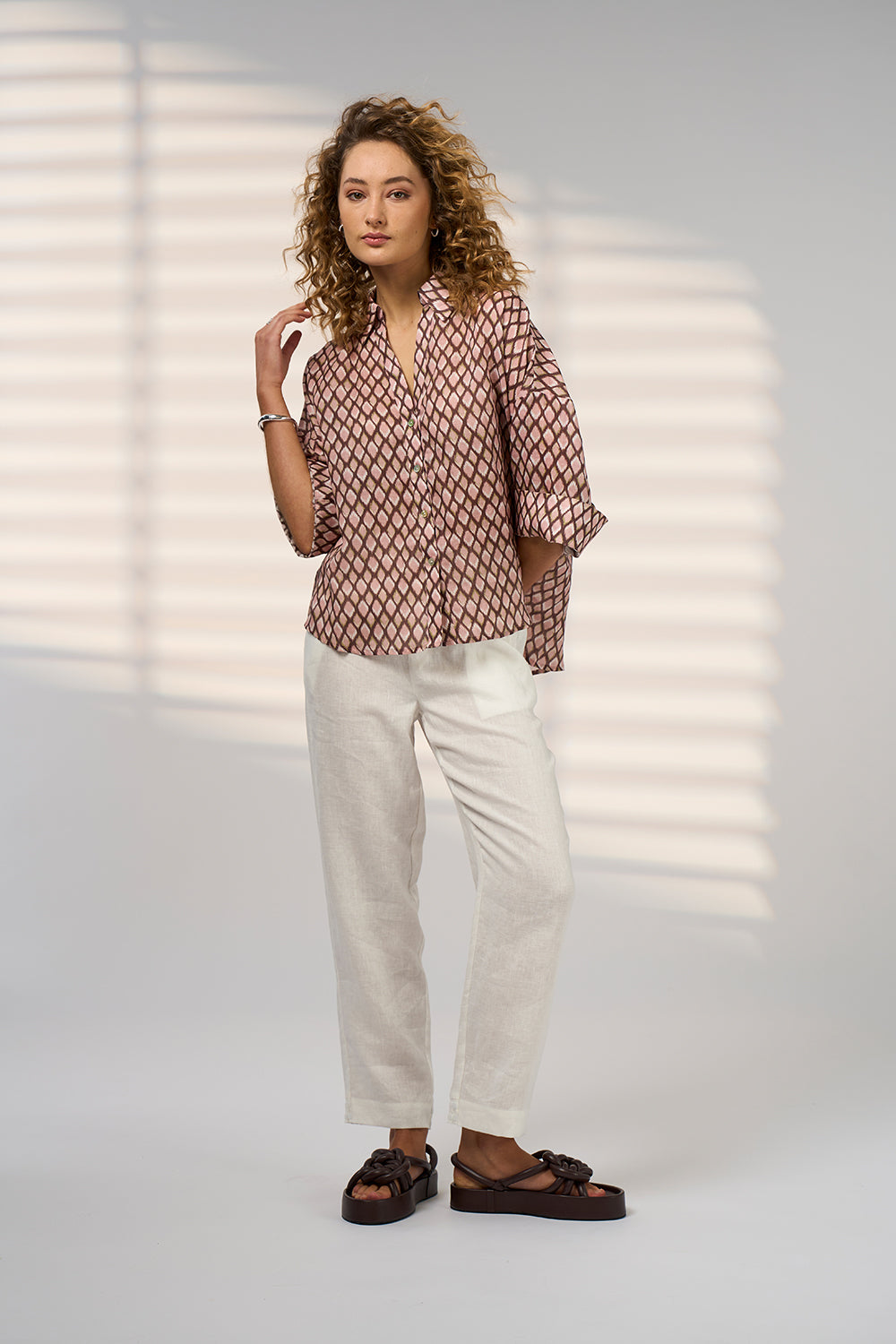 Double Up Shirt - Blush Multi