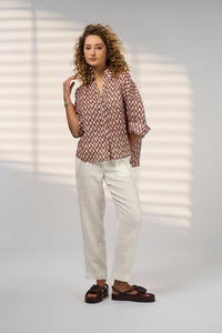 Double Up Shirt - Blush Multi