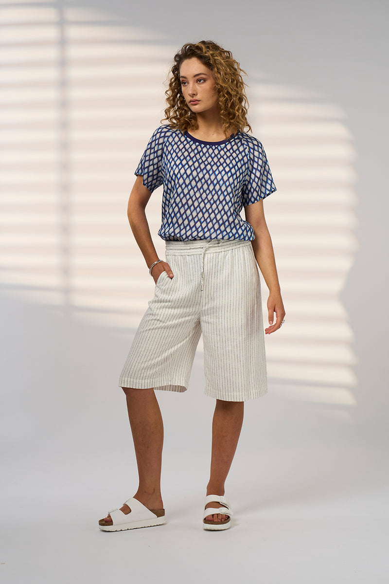 Double Up Tee - Blue Multi