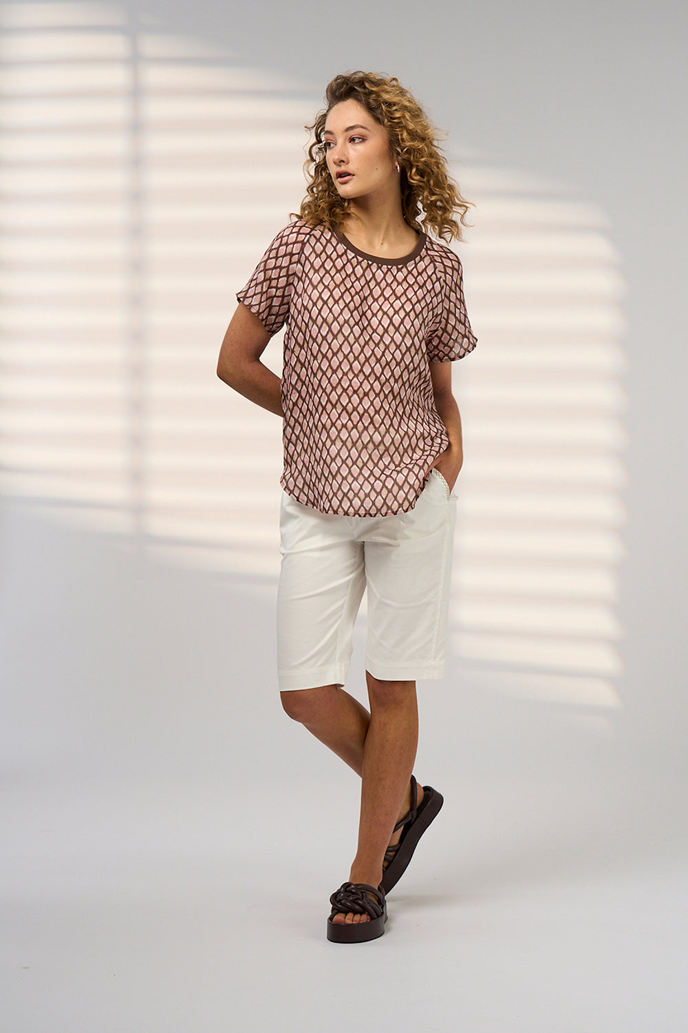 Double Up Tee - Blush Multi