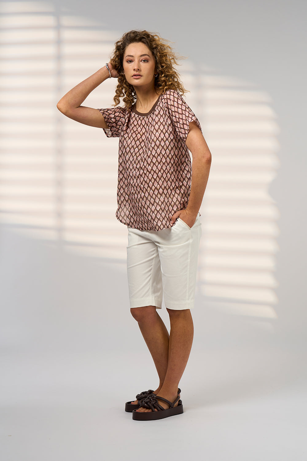 Double Up Tee - Blush Multi