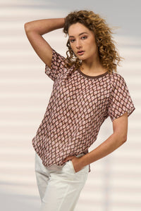 Double Up Tee - Blush Multi
