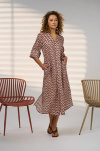 Double Up Shirt Dress - Blush Multi