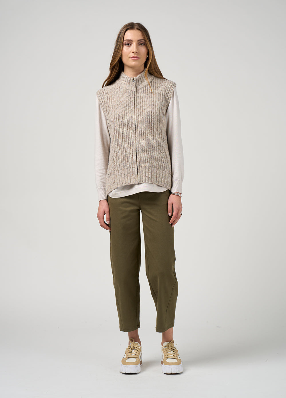 Campfire Vest - Pumice Fleck
