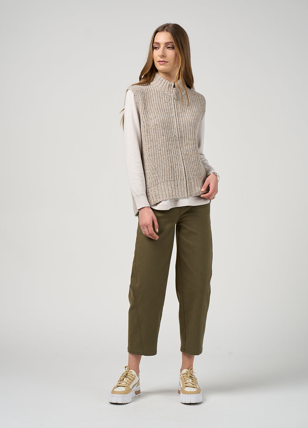 Campfire Vest - Pumice Fleck