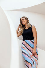 Gazelle Stripe Skirt - Multi Stripe