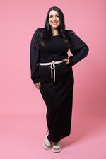 Mattie Sweater Skirt - Black