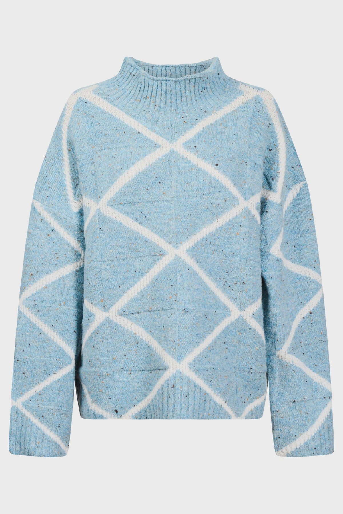 Mckenna Diamond Jumper - Ice Blue