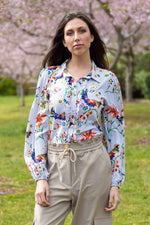 Meadow Shirt - Striped Floral