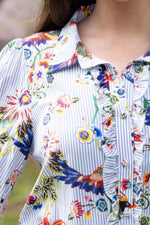 Meadow Shirt - Striped Floral