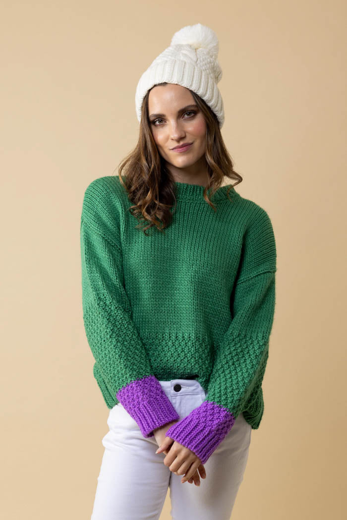 Megan Knit Jumper - Green