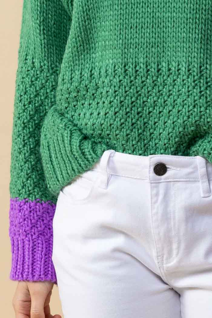 Megan Knit Jumper - Green - Preorder