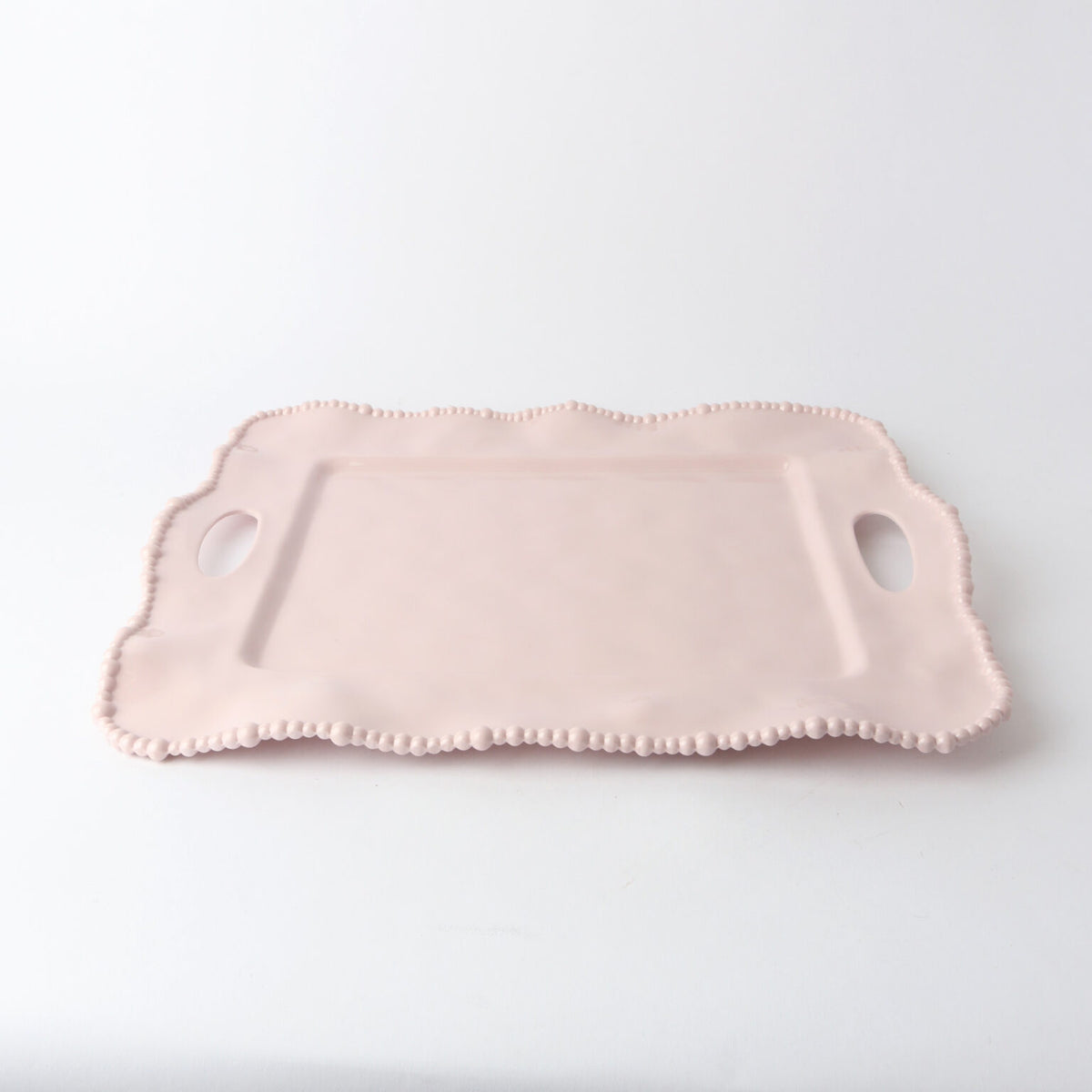 Melamine Pearl Handle Tray  50cm - Pink