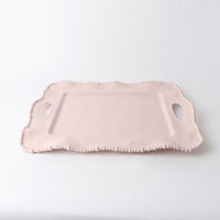 Melamine Pearl Handle Tray  50cm - Pink