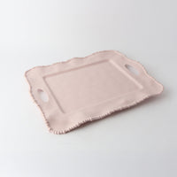 Melamine Pearl Handle Tray  50cm - Pink