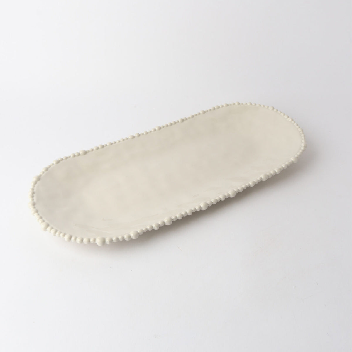 Melamine Pearl Platter 53cm - Sand