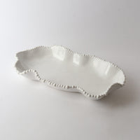 Melamine Pearl Serving Dish - White