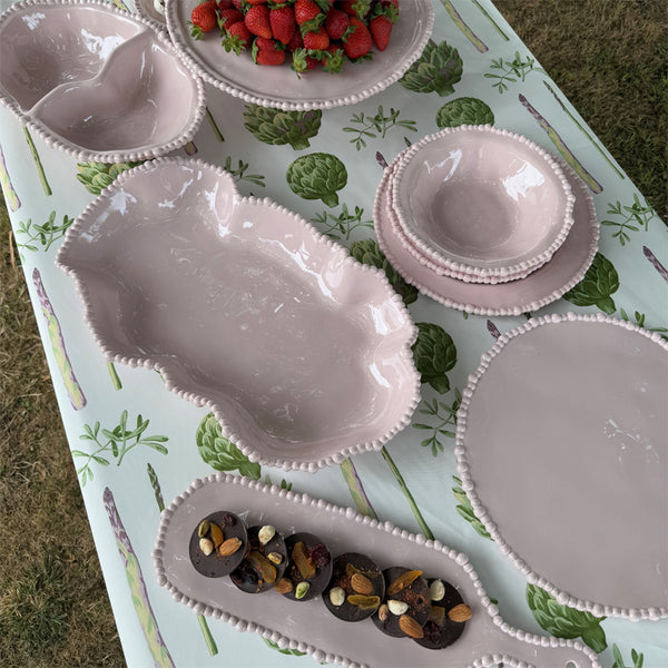 Melamine Pearl Serving Dish - Pink