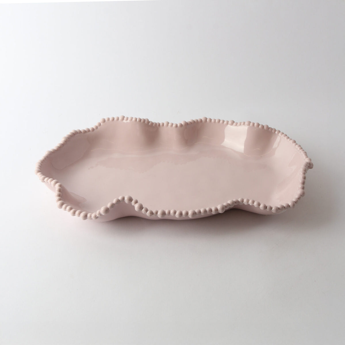 Melamine Pearl Serving Dish - Pink